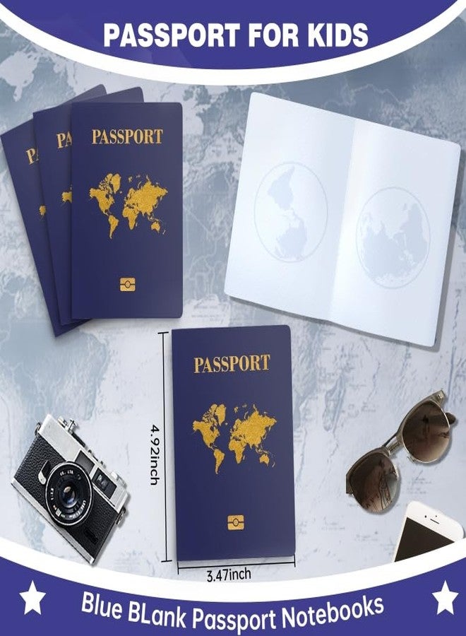 WAHXIAOSW 10 Pcs Kids Passport Book - Blank Fake Passport Notebooks for Pretend Travel, Party Supplies, School Projects, Travel-Themed Events - Image 5
